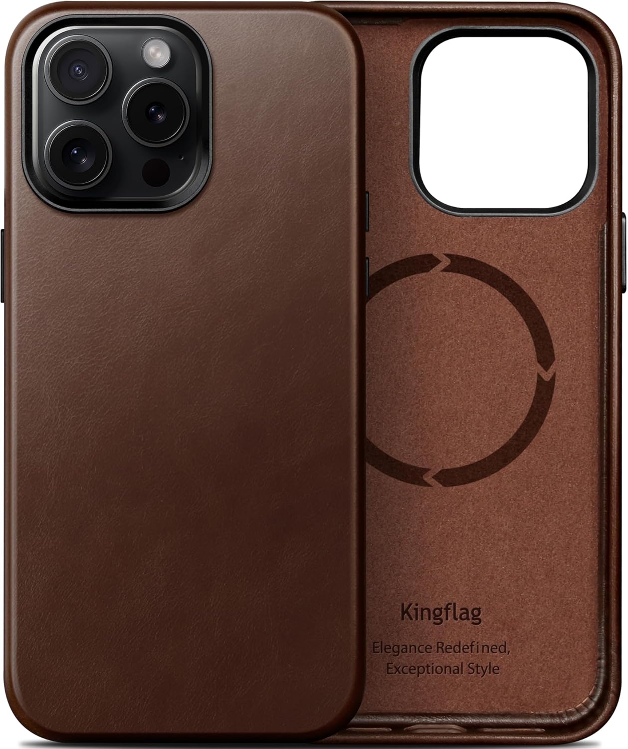 Genuine Leather Case for iPhone 13 Pro with MagSafe Compatibility