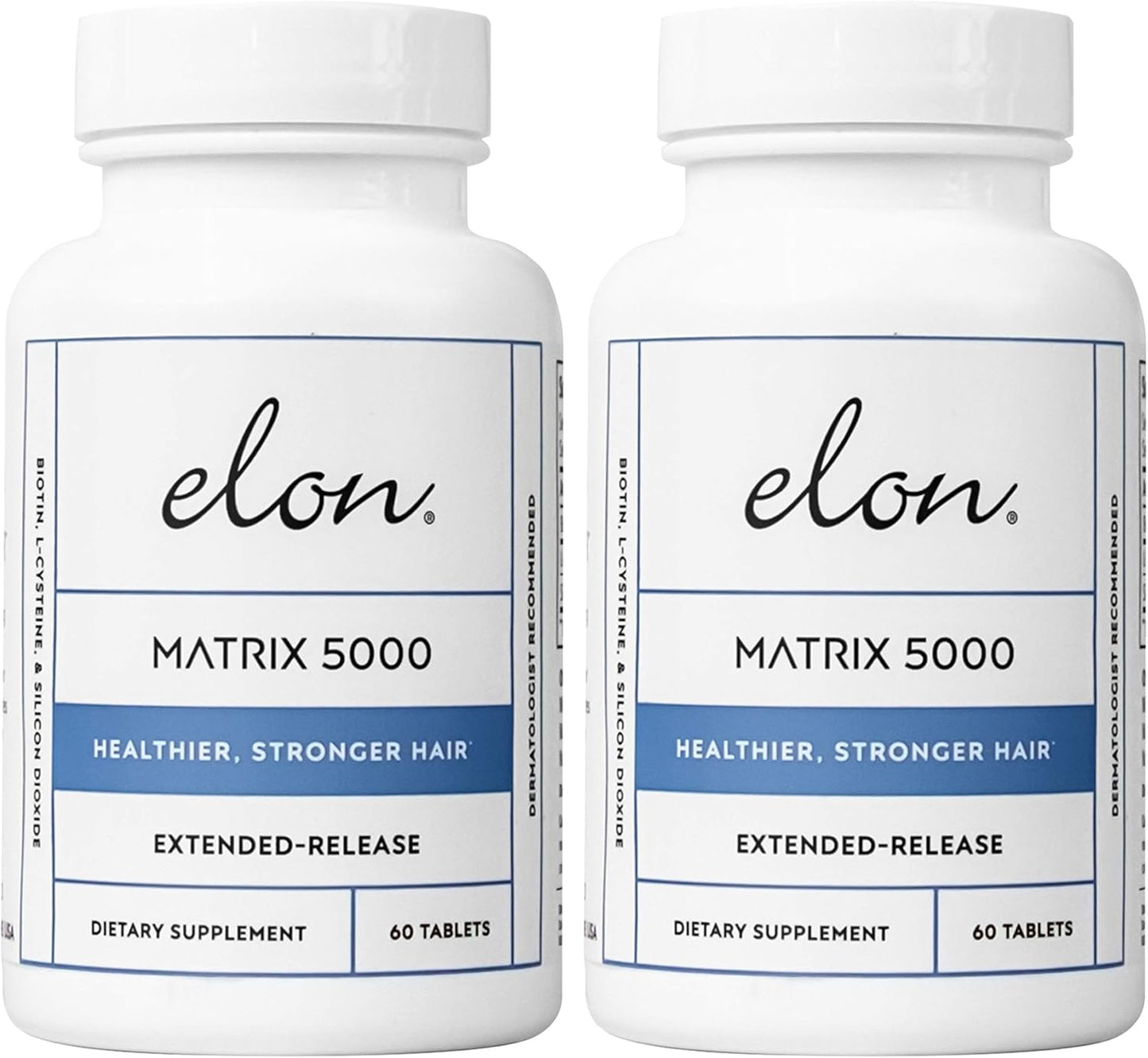 Elon Matrix 5000 Biotin 5000mcg Vitamins for Strong Hair Growth