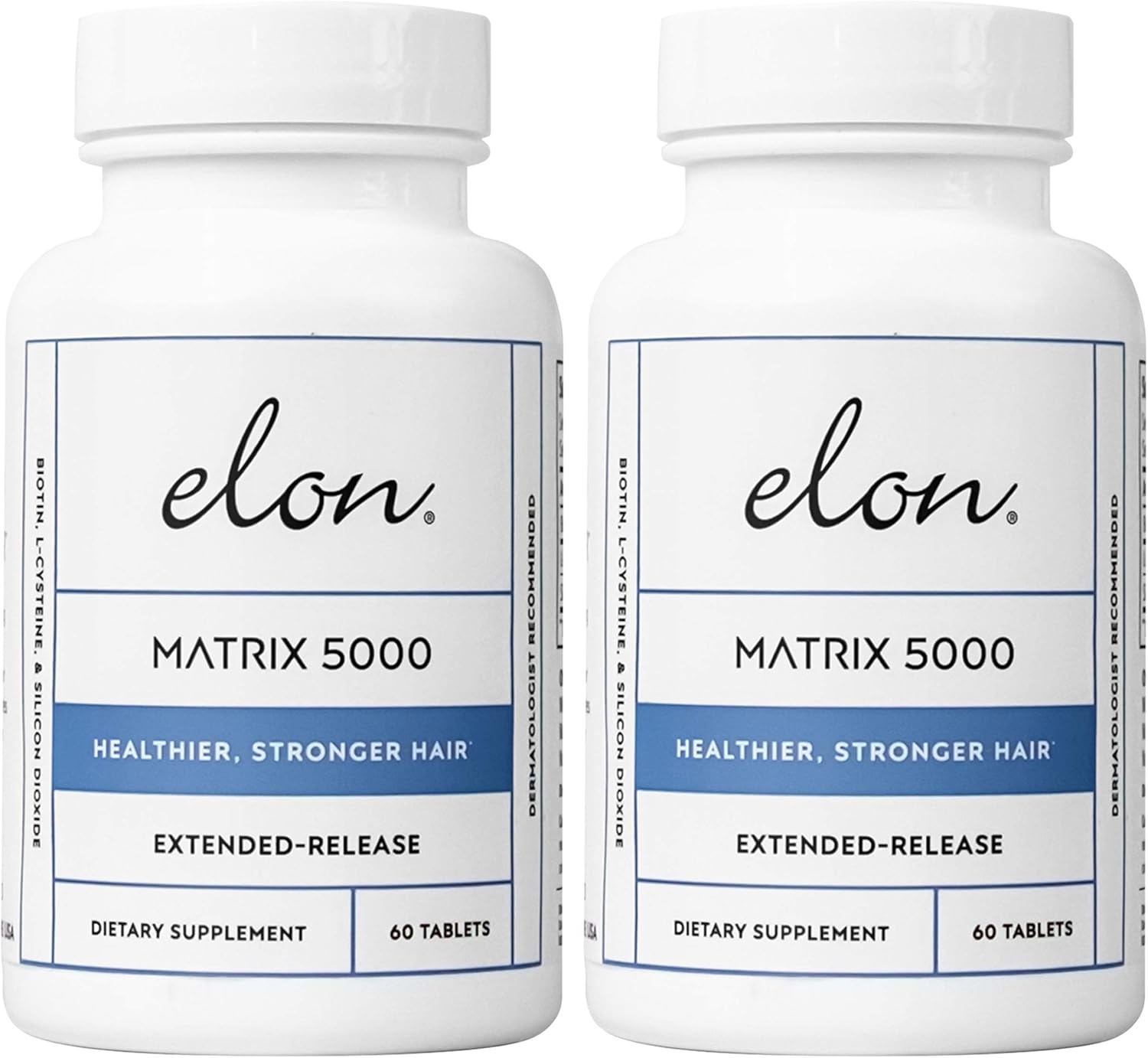 Elon Matrix 5000 Biotin 5000mcg Vitamins for Strong Hair Growth