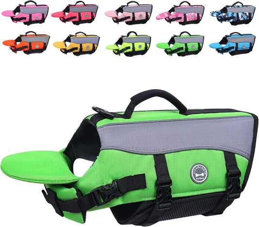 VIVAGLORY Front Float Dog Life Vest for Safe Swimming Adventures