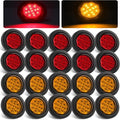 2.5ft Round LED Marker Lights 13 LEDs 20 Pack - Bright Truck & Trailer