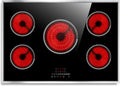 30 Inch Electric Cooktop 5 Burner 6900W - Built-In Ceramic