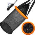 Floating Fishing Basket Collapsible Nylon Mesh Bait Net - Keeps Bait