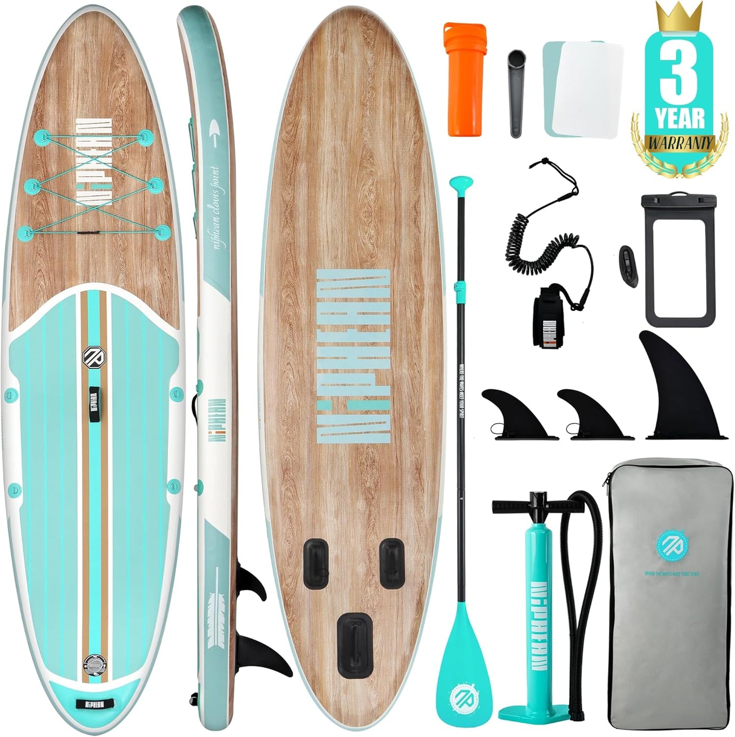 Niphean Inflatable Stand Up Paddle Board for All Skill Levels
