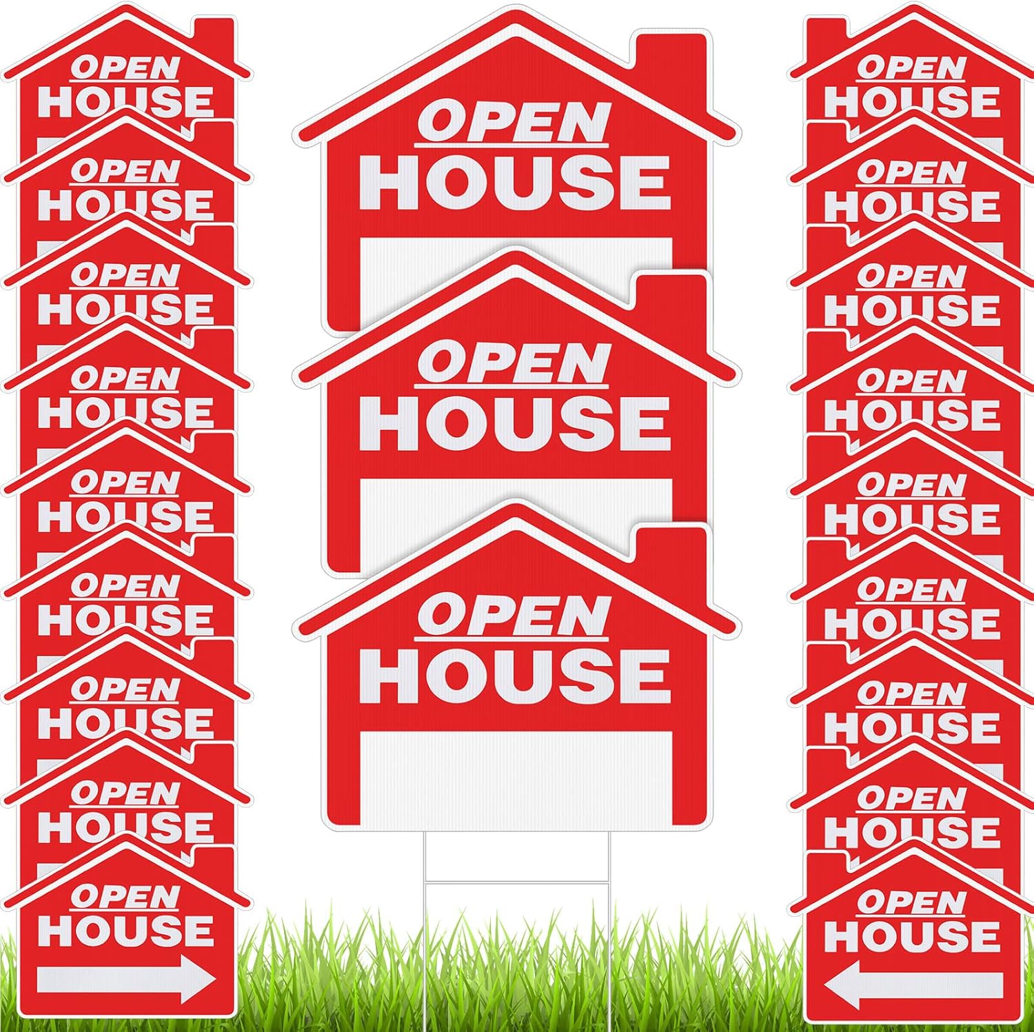 Pinkunn 21 Pack Open House Signs for Real Estate Agents
