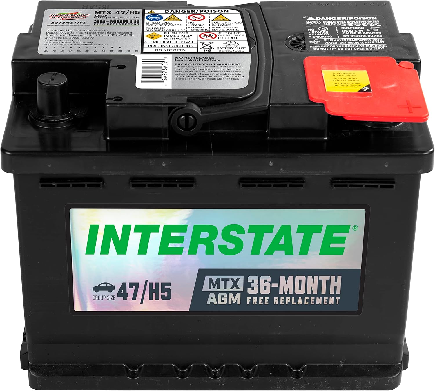 Interstate Batteries Mega-Tron 12V 60Ah AGM Battery