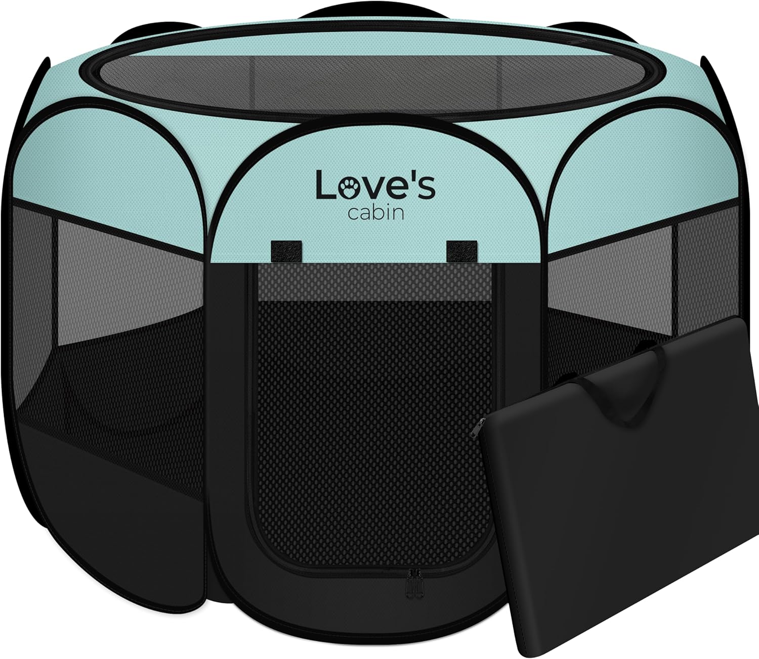 Love's cabin Medium Dog Playpen - Portable Indoor/Outdoor Tent