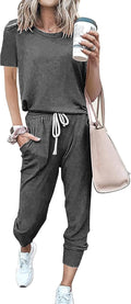 PRETTYGARDEN Women Summer Two Piece Tracksuit - Comfortable Travel