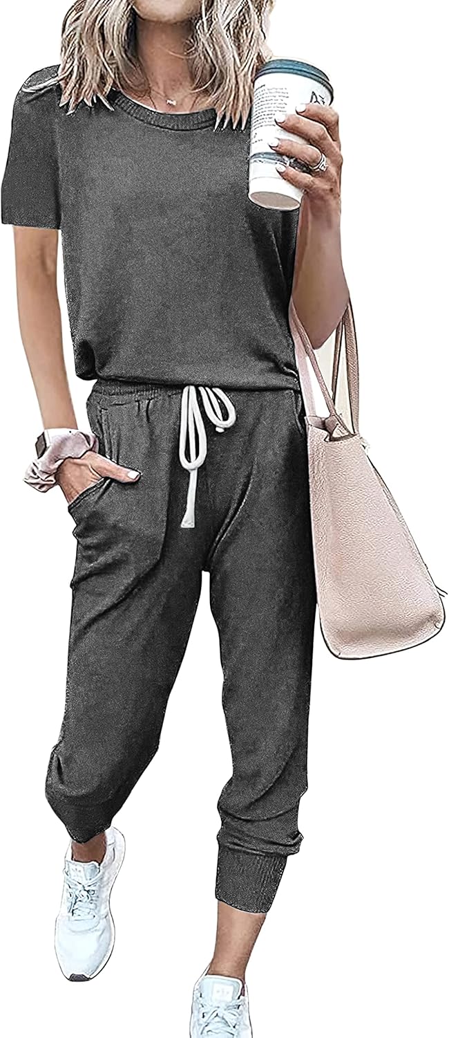 PRETTYGARDEN Women Summer Two Piece Outfits for Casual Comfort