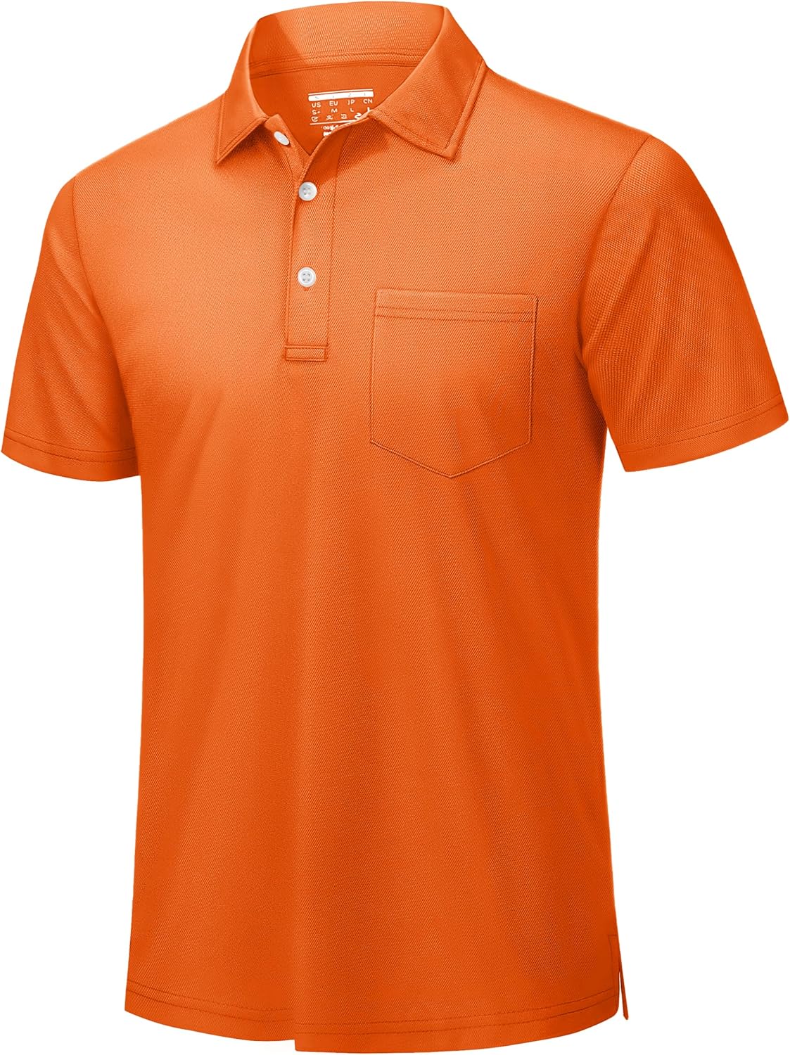 TACVASEN Mens Polo Shirts with Pocket for Golf and Work