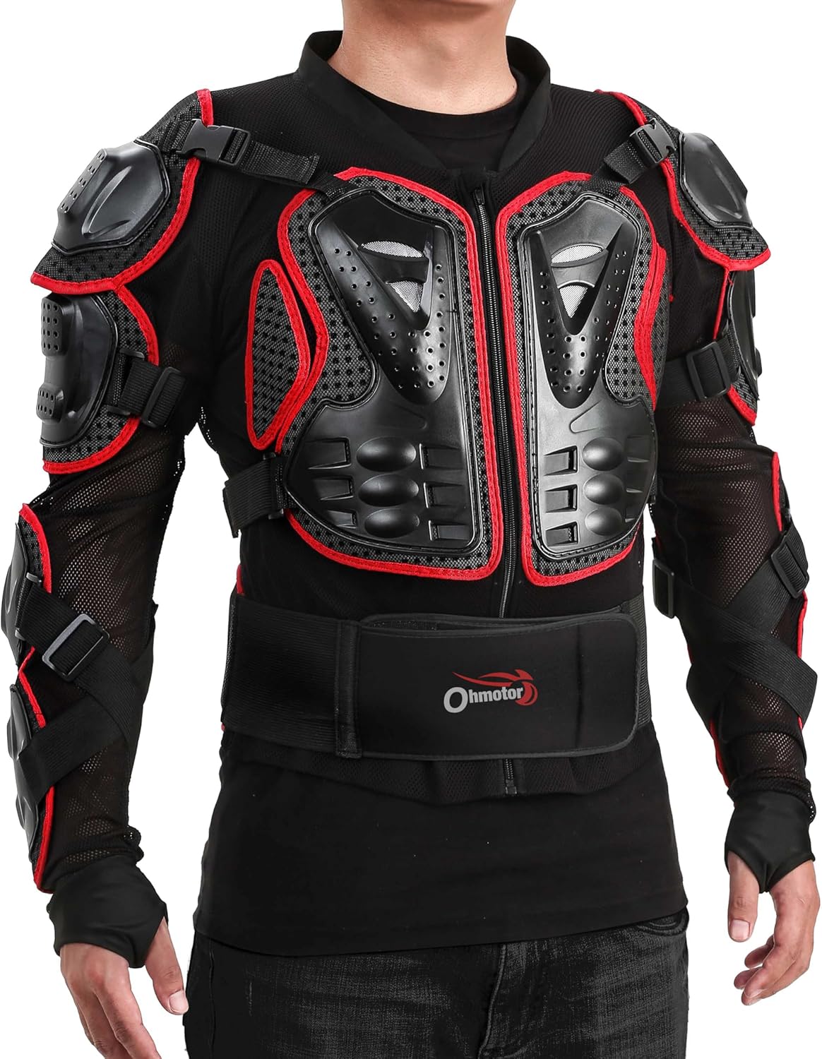 OHMOTOR Motorcycle Body Protective Jacket Armor for Men