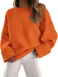 PRETTYGARDEN Women's Oversized Fuzzy Crewneck Sweater - Cozy Layering