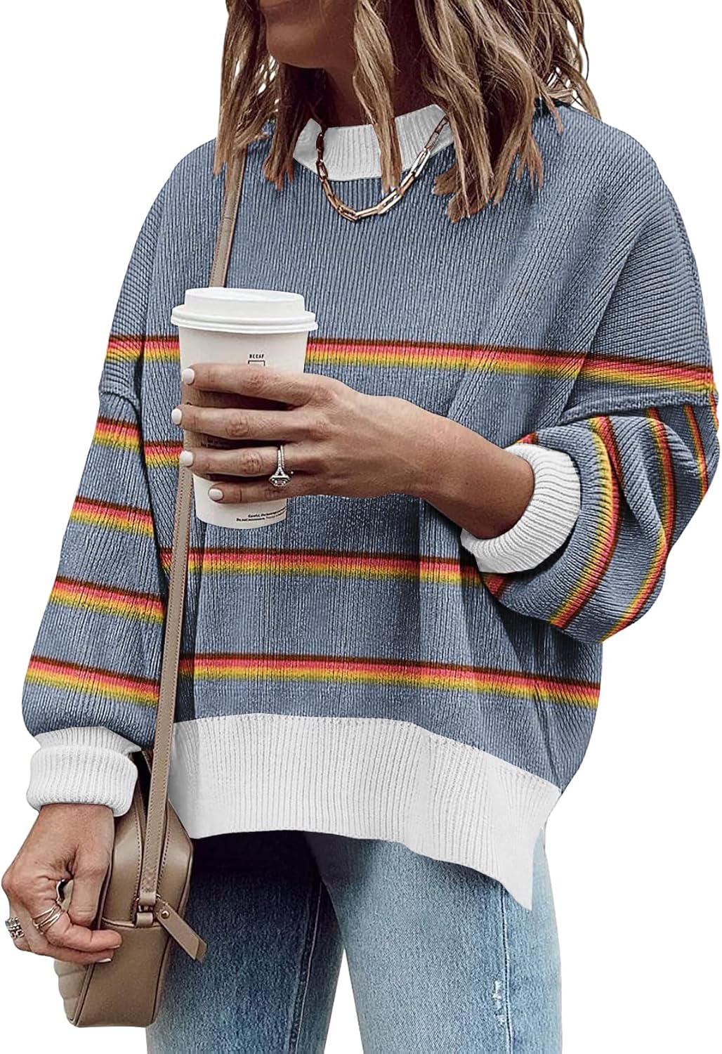 ETCYY Womens Oversized Sweaters for Trendy Fall Fashion