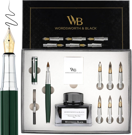 Wordsworth & Black Calligraphy Pen Gift Set for Smooth Writing