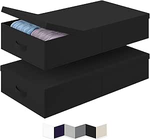 Under Bed Storage Bins with Lids for Clothing and Shoes
