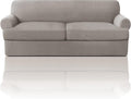 T Cushion Sofa Slipcover 3 Pieces for 70 to 88 in Sofas - Taupe