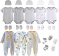 100% Cotton Layette Gift Set - 8-Piece Newborn Outfit Set
