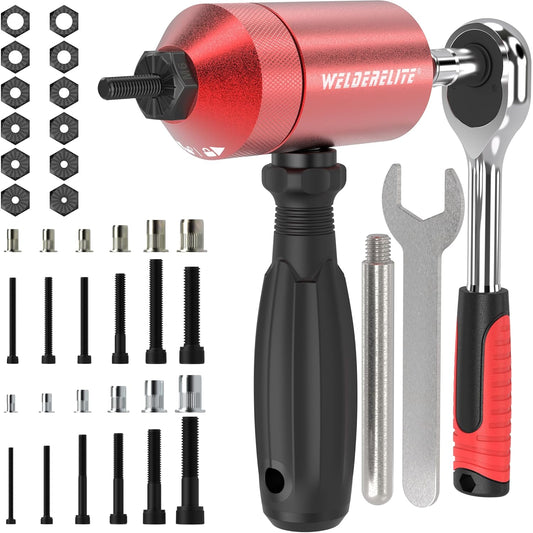 Rivet Nut Drill Adapter Kit with 270pcs Nuts & 36pcs Mandrels
