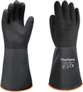 Heavy Duty Rubber Gloves 14in - Chemical Resistant, Anti-Slip