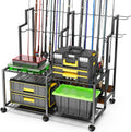 Miratino Fishing Rod Holders for Garage, 24-Rod Organizer - Stable