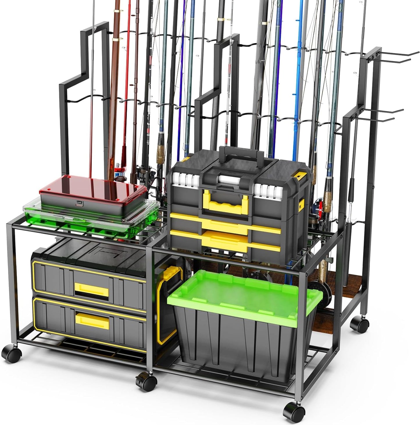 Miratino 24-Rod Garage Organizer: Maximize Storage!