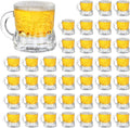 Mini Beer Mugs 40 Pcs Shot Glasses 1 oz with Handles - Party Ready