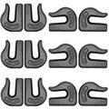 12Pack Weld-On Chain Grab Hook G70 5/16in - Heavy Duty Weldable Hooks