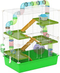 PawHut Extra Large 23 in Hamster Cage with Tubes and 5 Tiers