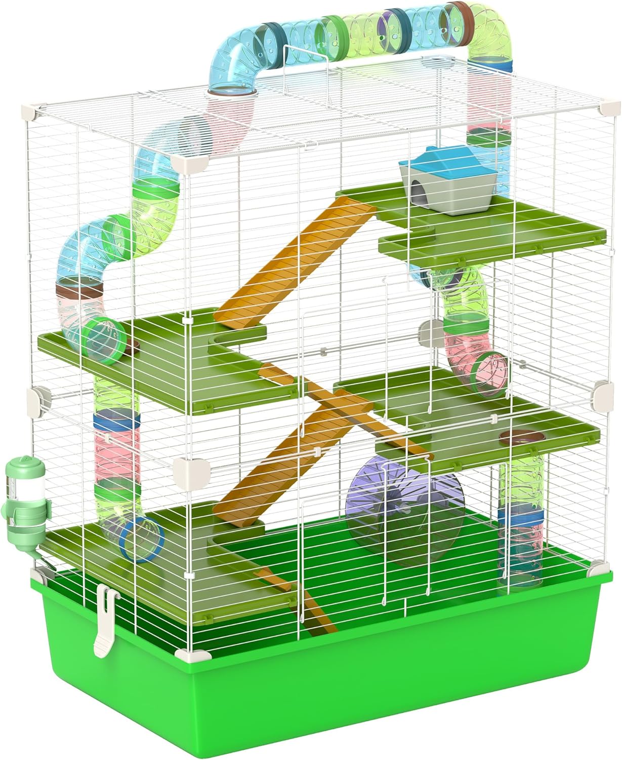 Extra Large 5-Tier Hamster Cage with Tubes and Tunnels
