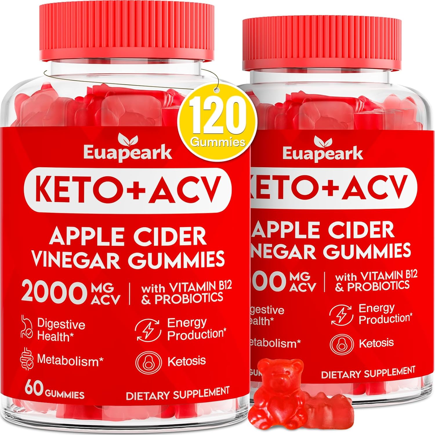 Keto Apple Cider Gummies for Digestion & Detox