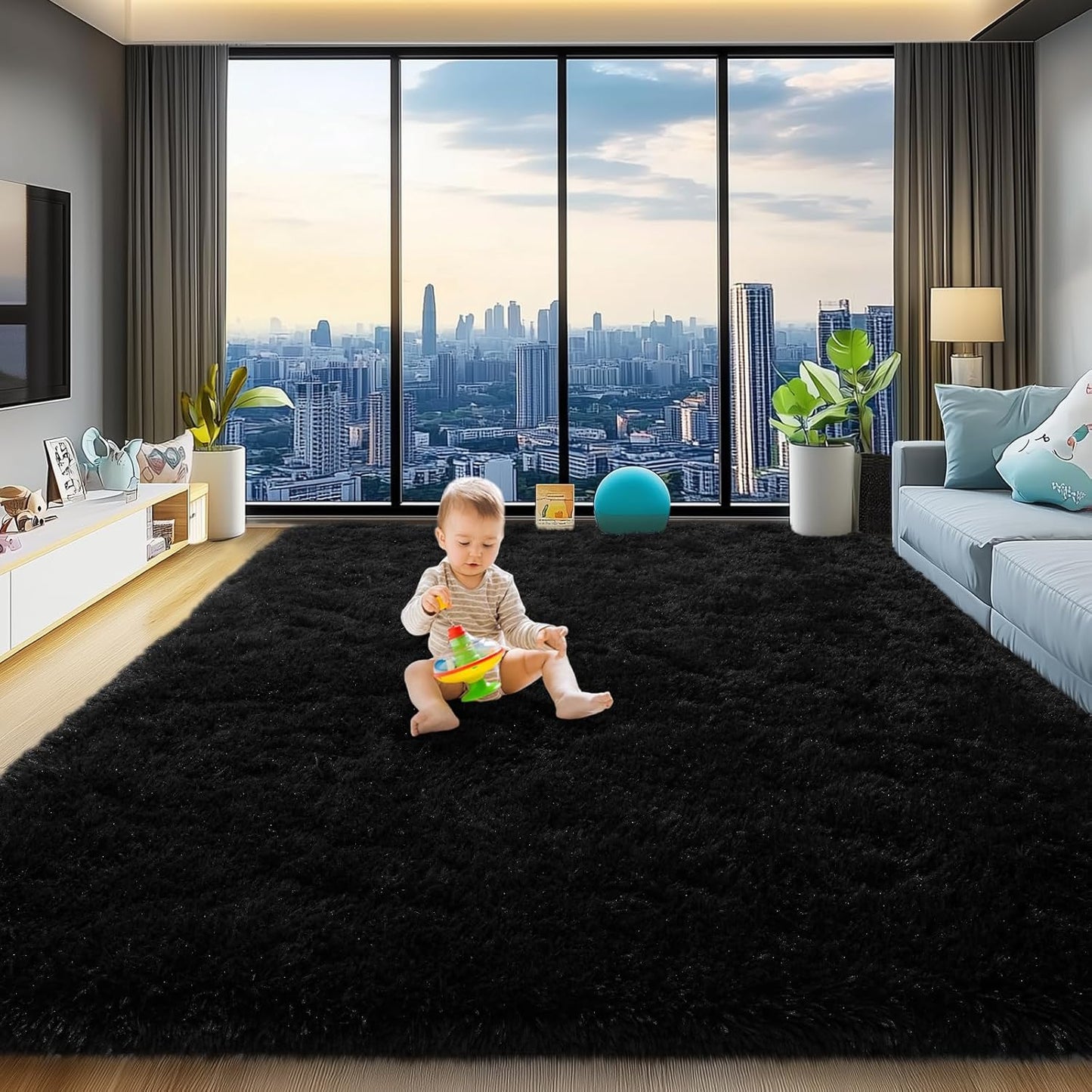 Ultra Soft 8x10 Area Rugs for Living Room and Bedroom Decor