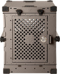 Impact Collapsible Dog Crate 40 in Gray - Foldable Heavy Duty Travel