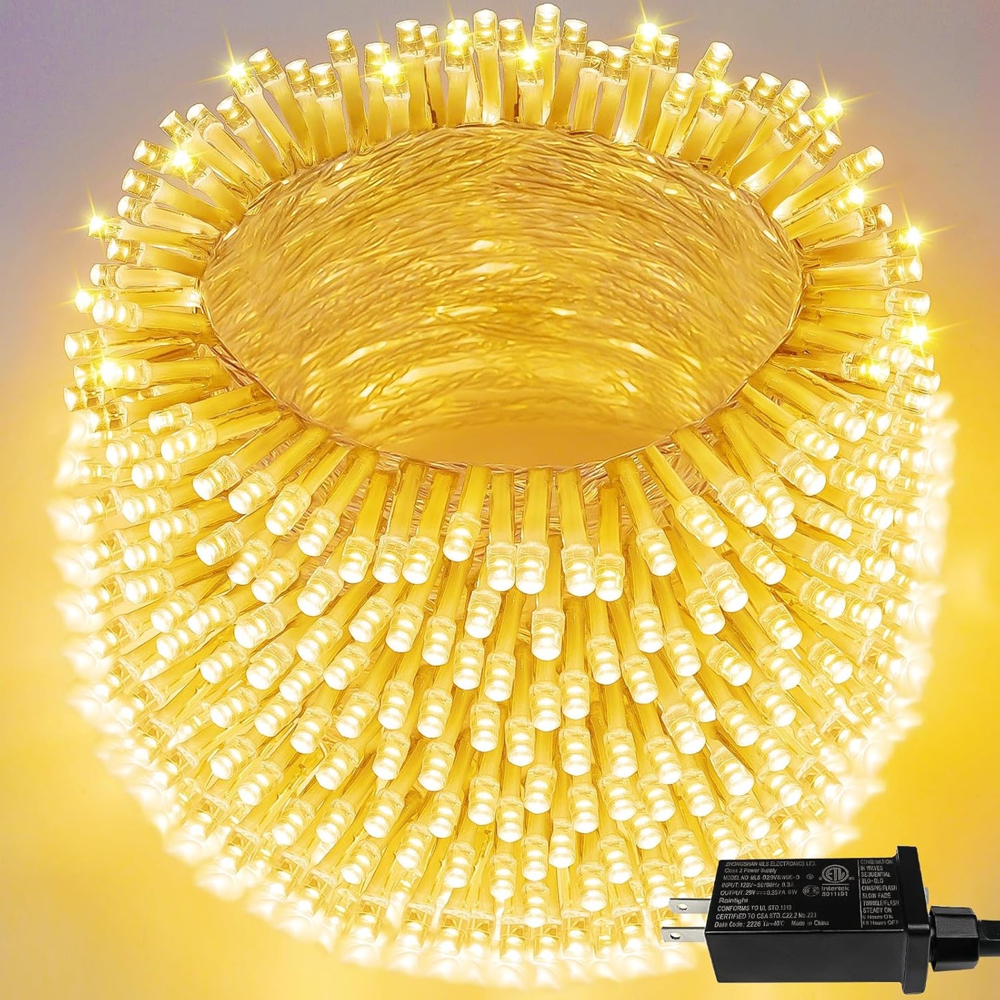 Super-Long 180FT 500 LED Christmas String Lights for Indoor/Outdoor