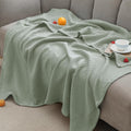 100% Cotton Muslin Blanket Twin 66 in x 90 in - Lightweight Breathable