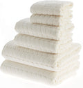BAGNO MILANO Turkish Bath Towels 6 pc Set - Plush Quick Dry Luxury