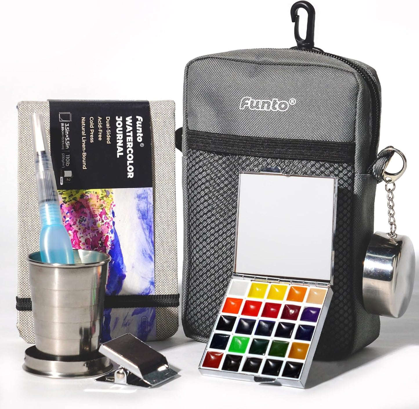 Funto Mini Watercolor Paint Set for Artists on the Go