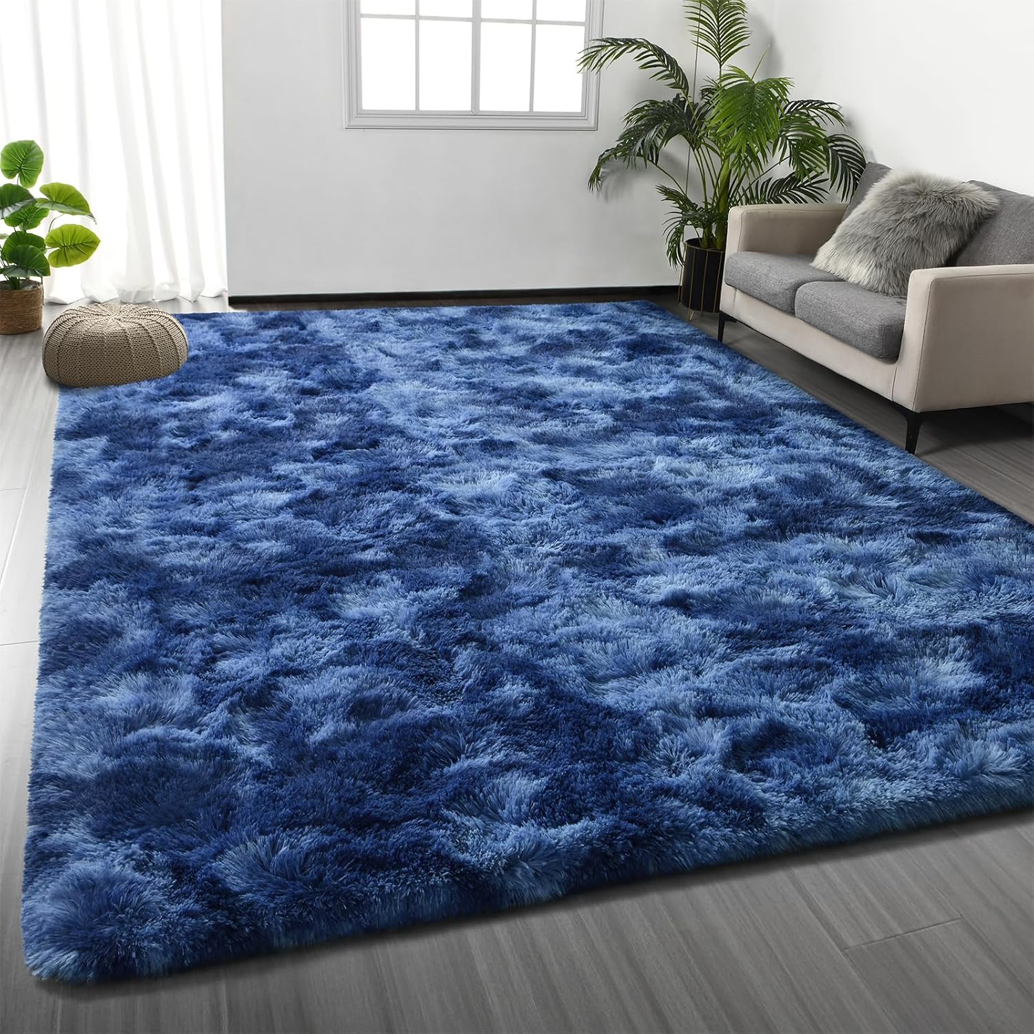 Large Shag Area Rugs 6 x 9 for Living Room and Bedroom Decor