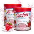 SlimFast Meal Replacement Powder Strawberries & Cream - 2 Canisters