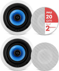 Pyle Home 2-Way In-Wall In-Ceiling Speaker System - Dual 8in 300W Pair
