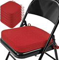 SINOSSO 2 in Memory Foam Folding Chair Cushions 6 Pack - Thick
