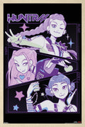 Netflix KPop Demon Hunters (2025) Poster - Blonde Framed Wall Art