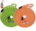 Long Dog Leashes 2 Pack 50FT Rope Training Leads - Reflective Durable