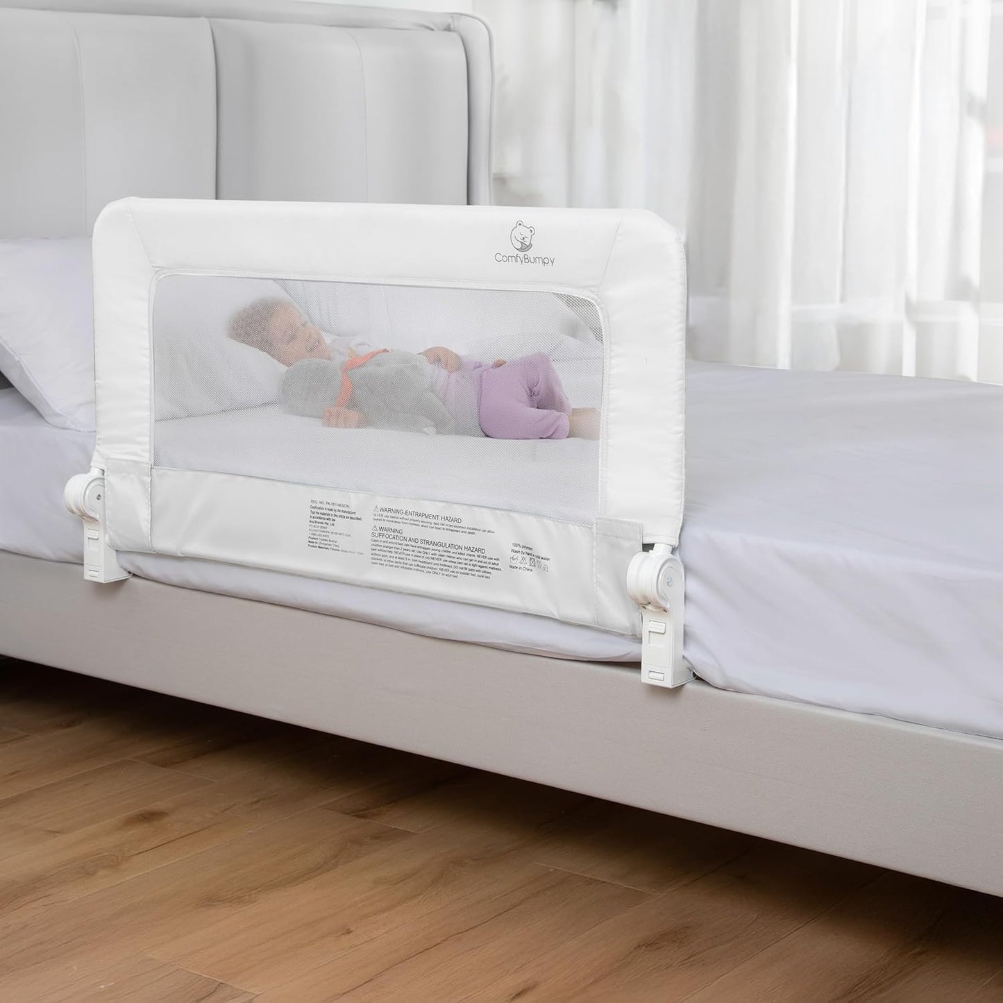ComfyBumpy Bed Rail for Toddlers - Safe Sleep Solution