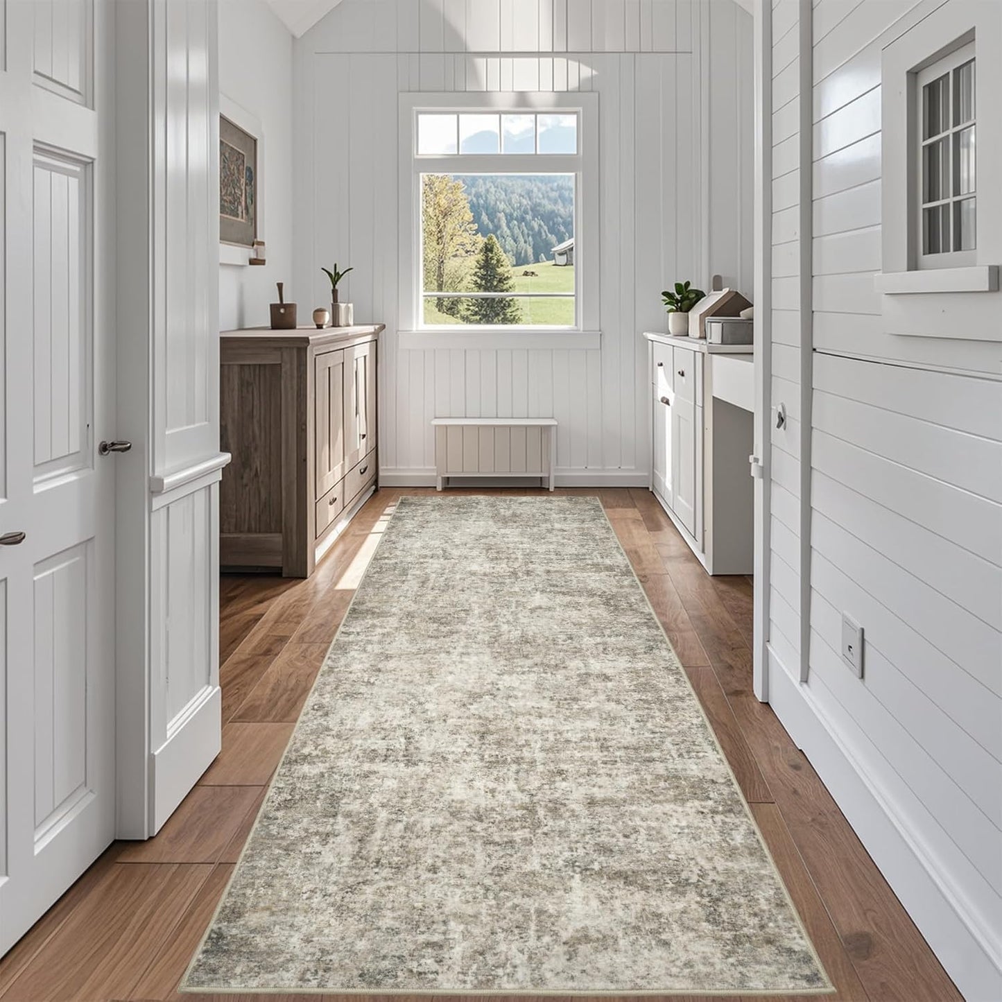 Runner Rug for Hallways Kitchen 2ft 6inx8ft Washable Non Slip