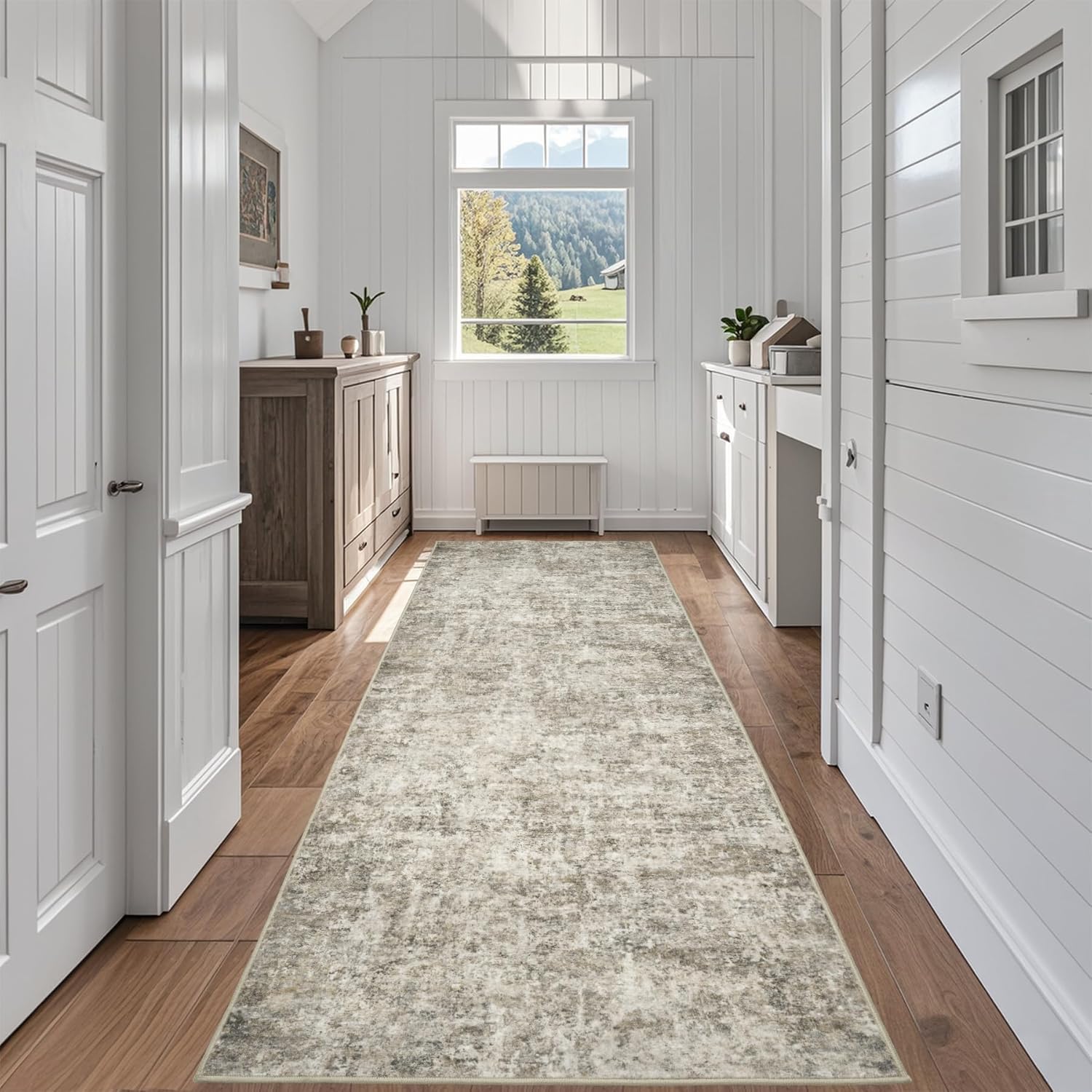 Runner Rug for Hallways Kitchen 2ft 6inx8ft Washable Non Slip