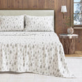 Full Size Flannel Sheet Set Truckee Grey - 100% Turkish Cotton