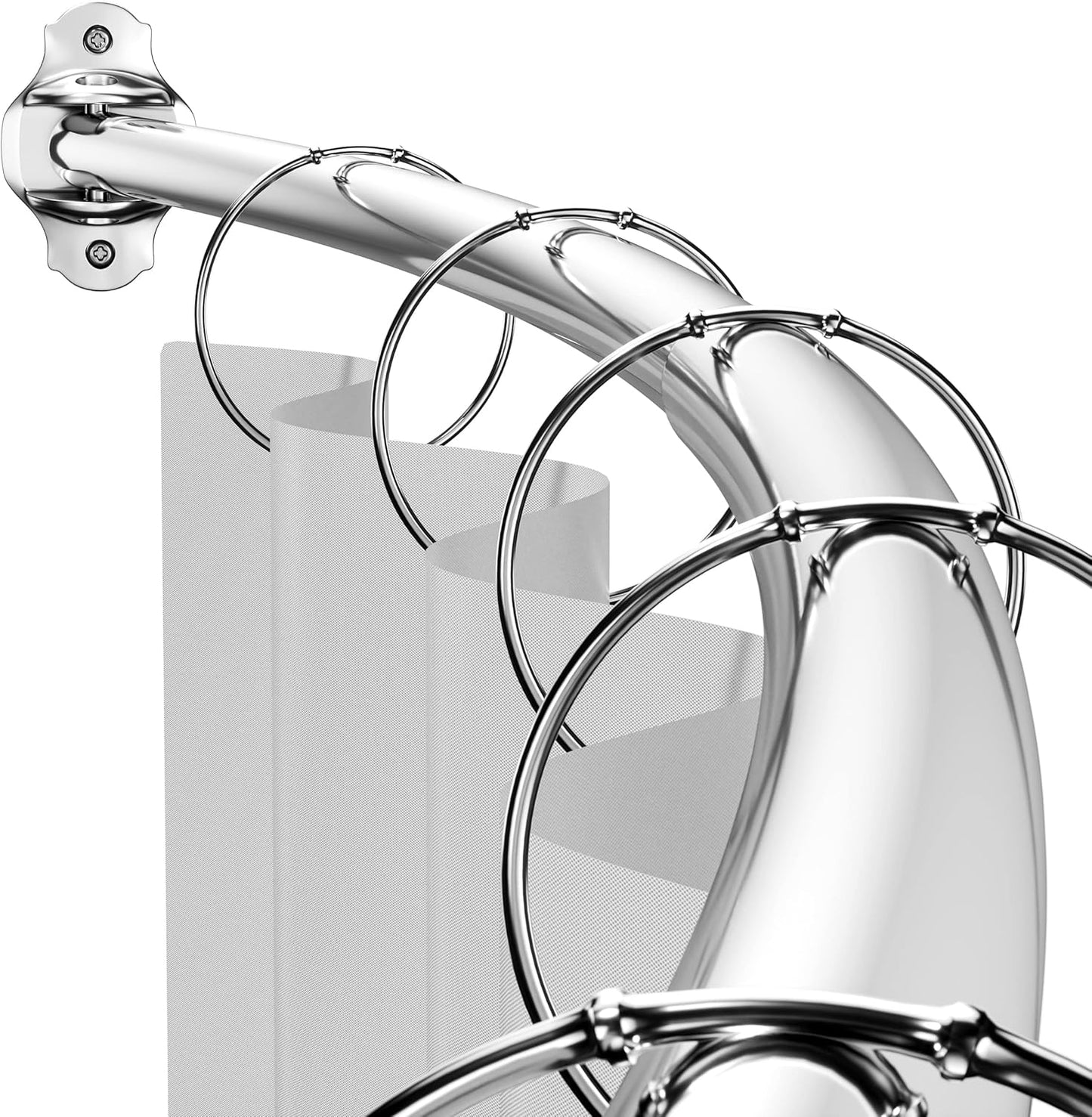 Adjustable 48-85 in Extra Wide Shower Rod for Bathroom Use