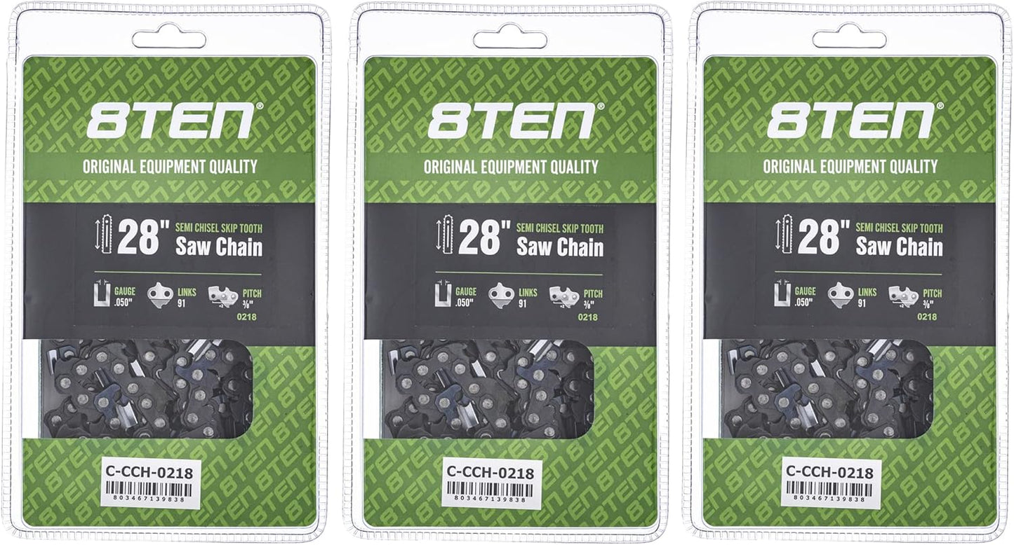 8TEN 28 Inch Chainsaw Chain for Stihl MS460 MS461 and More