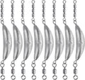 Fishing Spin Sinker Crescent Inline Trolling Weights - Deep Troll
