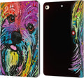 Dean Russo Yorkie Dogs Leather Wallet Case for iPad 9.7